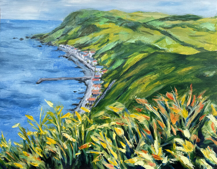 Bucht von Crovie in Schottland Eva Seltmann-Reinig