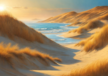Sun-kissed Coastal Dunes Bhuvan Aryal