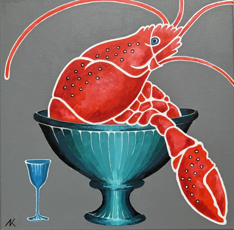 A lone lobster #1 (red) Natalia Kludt