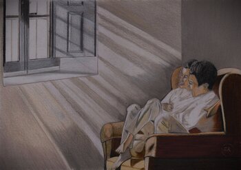 Lumière sur deux gamins. Pierre Bayet