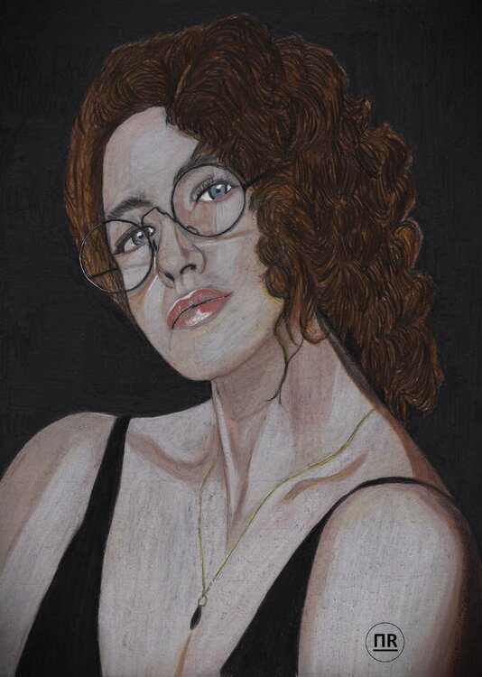 Femme à lunettes Pierre Bayet