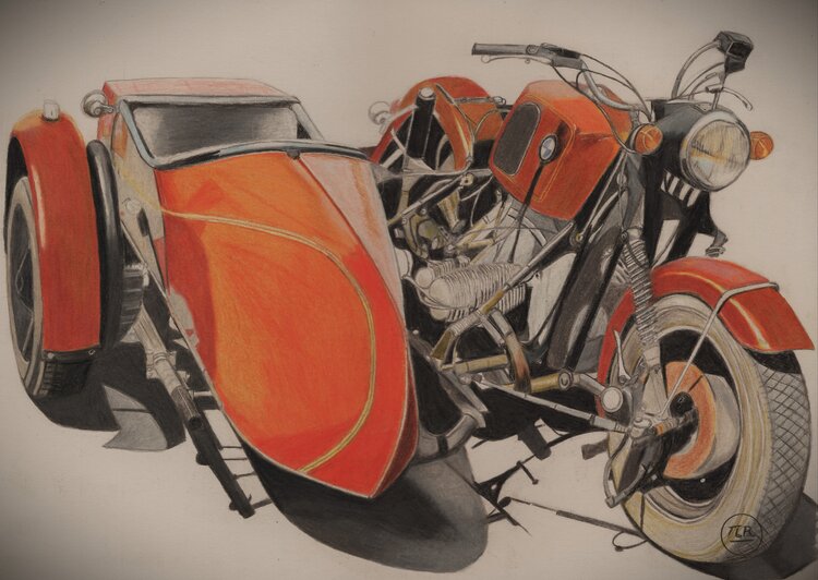 Sidecar, liberté partagée. Pierre Bayet