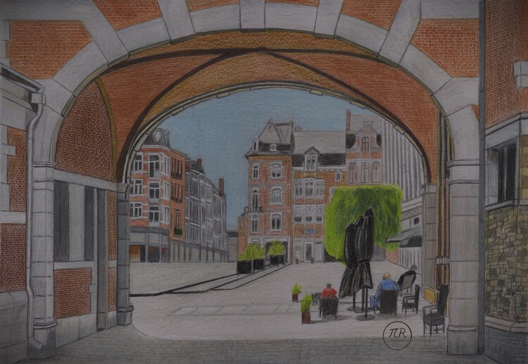 Place d'Armes de Namur. Pierre Bayet