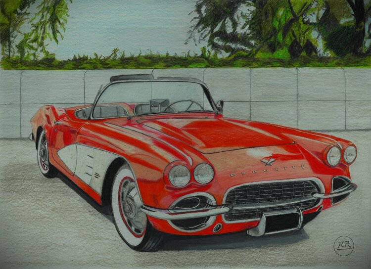 Chevrolet Corvette C1 1961. Pierre Bayet
