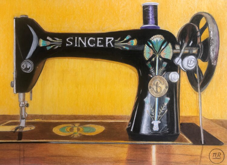 Machine à coudre Singer. Pierre Bayet