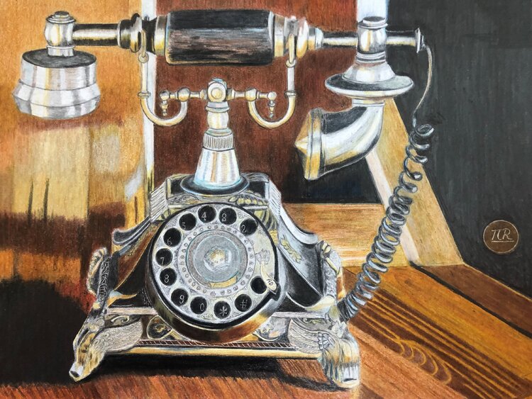 Téléphone d'antan. Pierre Bayet