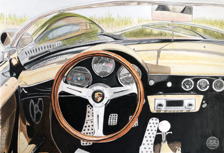 Porsche 356. Pierre Bayet