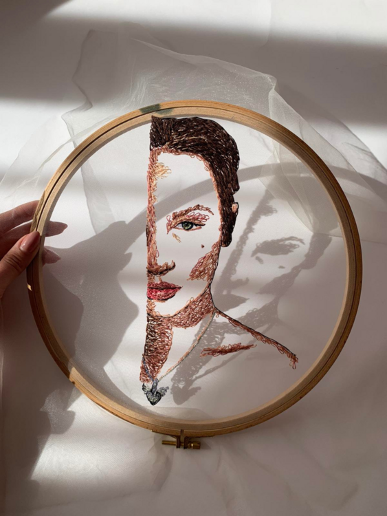 Embroidery Art Portrait 