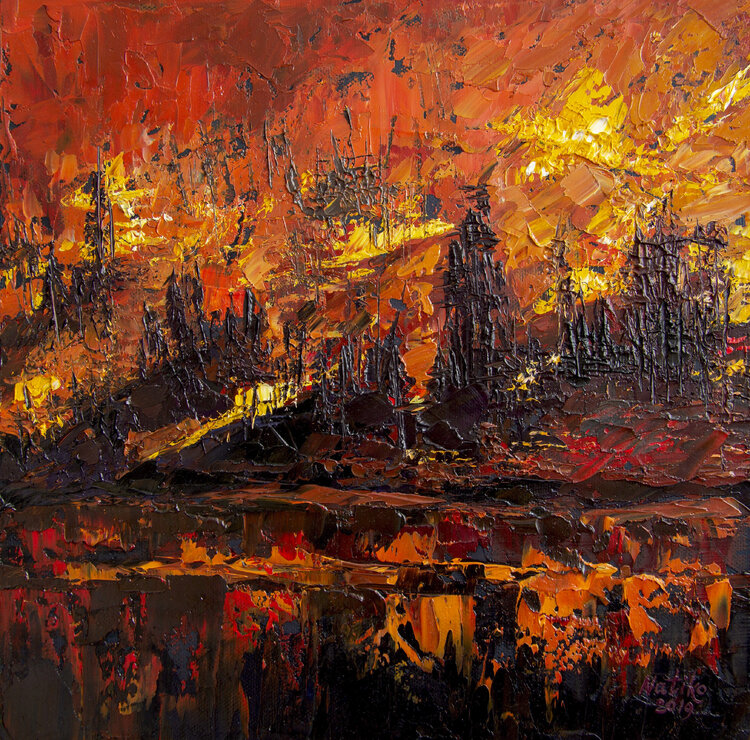 Crying forest of Siberia. Canvas 1 Natalia Korneeva