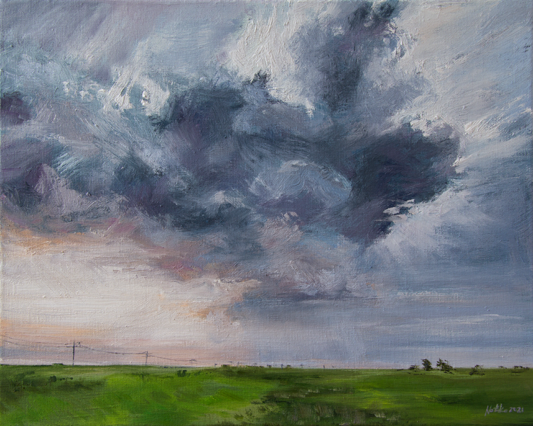 Cloud over the field Natalia Korneeva