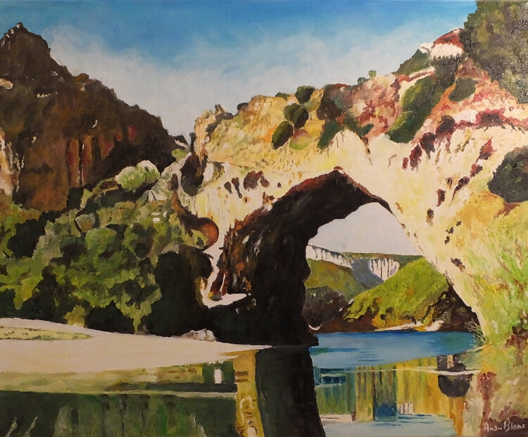 Le pont de Vallon Pont D'Arc André Blanc