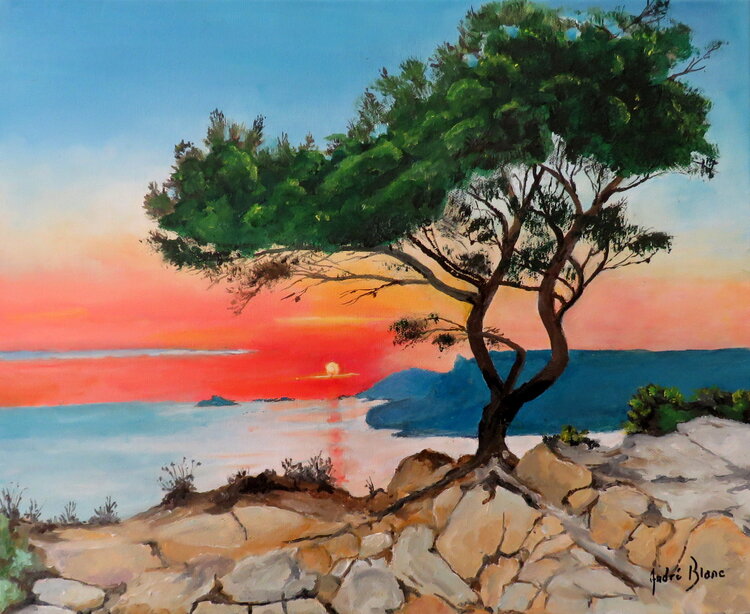 coucher de soleil André Blanc