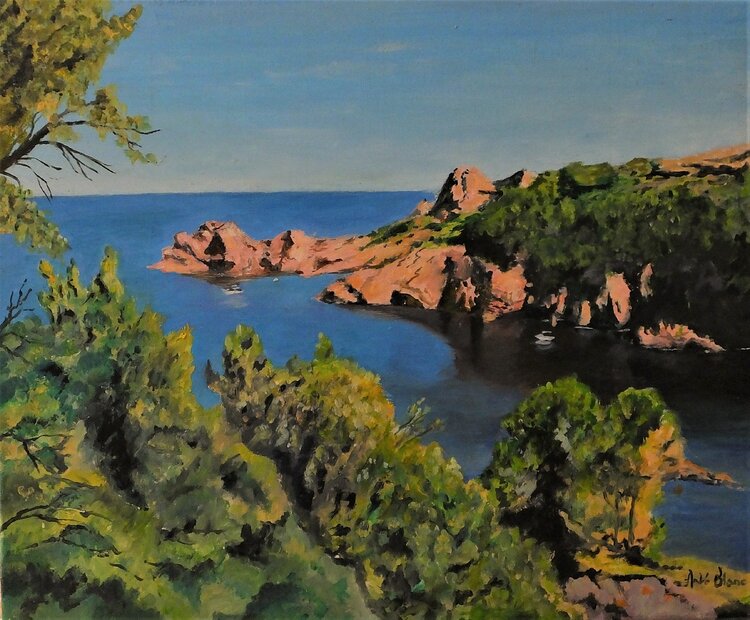 les calanques du Trayas dans le Var André Blanc