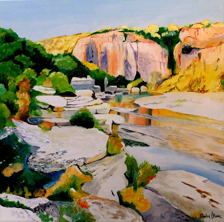 Les gorges de l'ardèche André Blanc