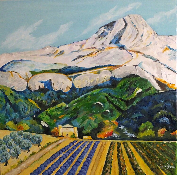 montagne ste Victoire André Blanc