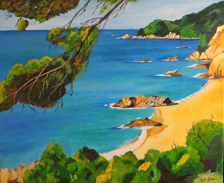 Plage sur la Costabrava André Blanc