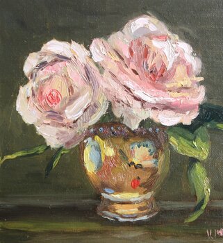 Bouquet of Pink Roses Viktorija Maciuleviciute