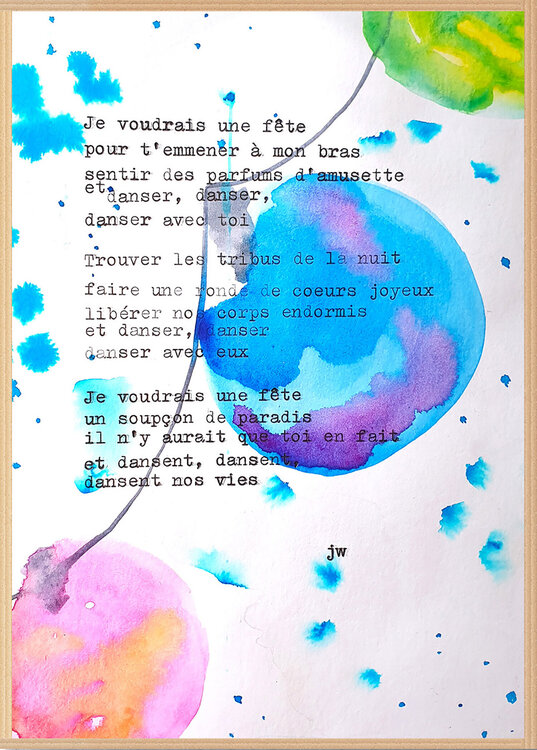 Je voudrais une fête JULIEN WEBER