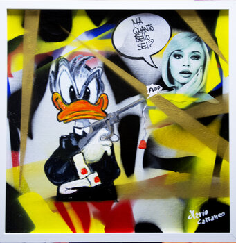 Paperino e Raffaella storia pop Mario Cattaneo