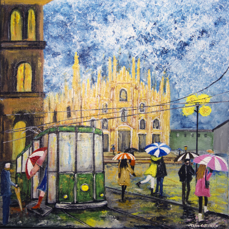 Milano nuvolosa Mario Cattaneo