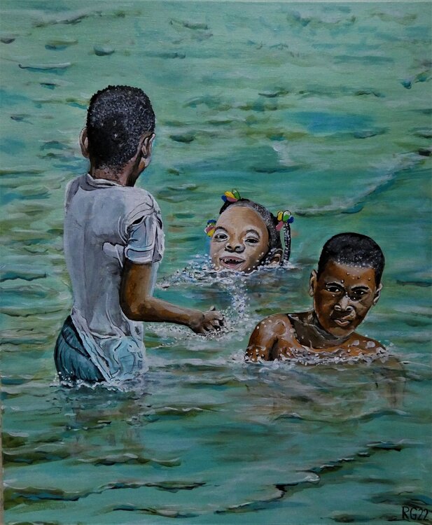 Badespaß am Rio Tundo Rolf Grosskopf