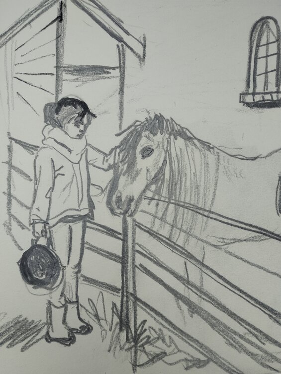 Mariam et le poney Macarena Cebrián