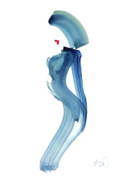 DEBOUT BLEUE Richard Atlan