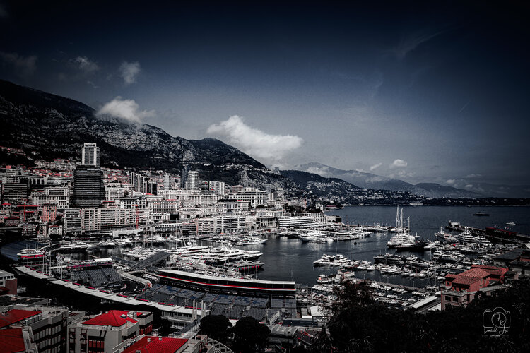 Vue du port de Monaco et du circuit de formule 1 Florent Kopp