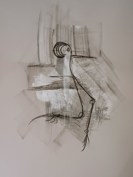 Fliehender Vogel Mascha Trojer