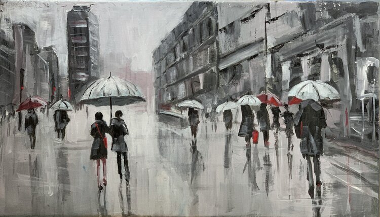 Rainy city. V. Schagen