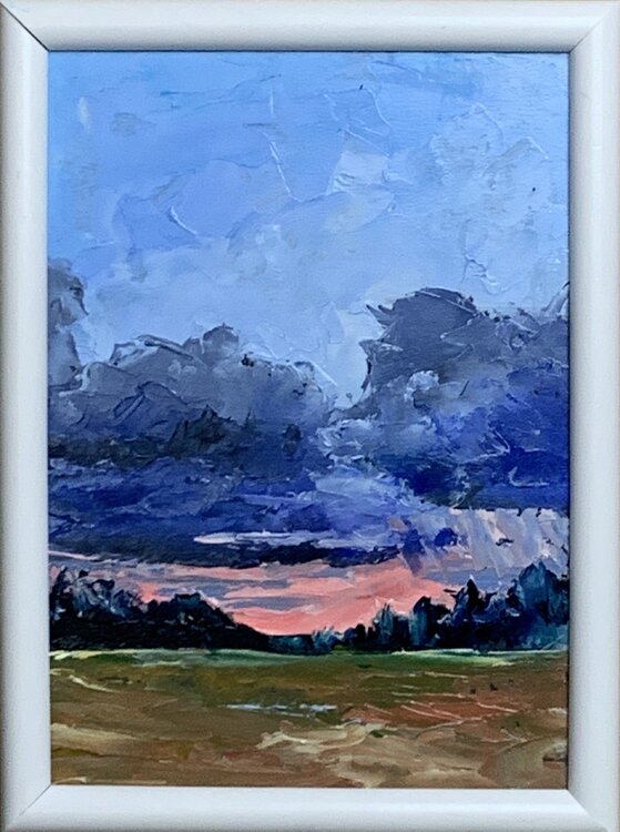 Landscape. Sunset. V. Schagen