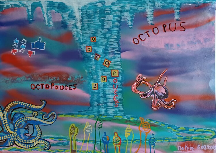 Octopus / Octo Pouces ( grand format) matrey