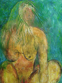 Frauenakt- grün Ralf Strauß