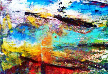 Rotes Boot im offenen Meer Ralf Strauß