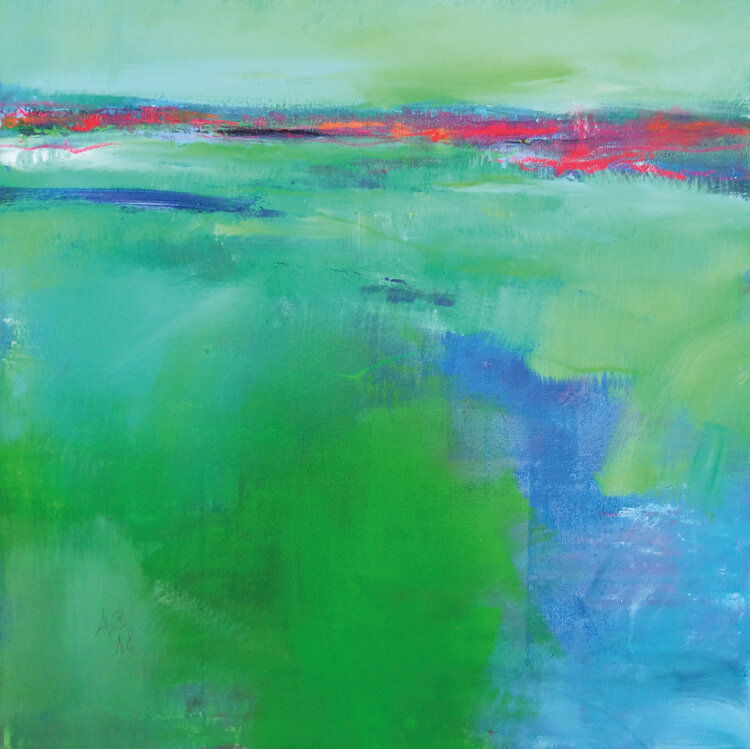 Horizont in Grün Angelika Biber