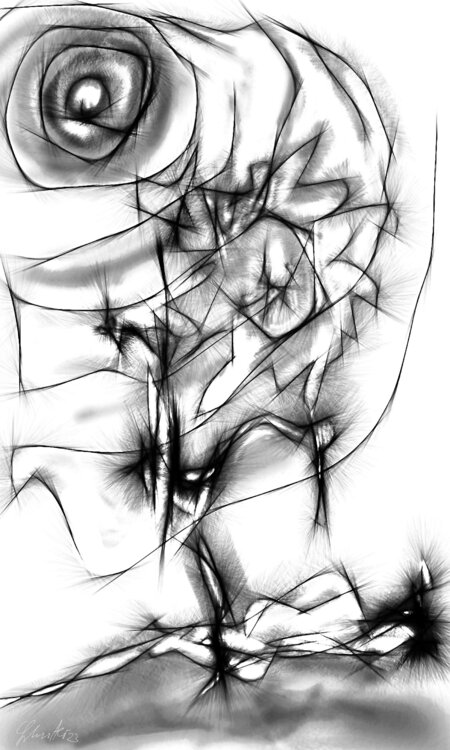 Dienstag, abstrakt Hardy Ewald Splinter