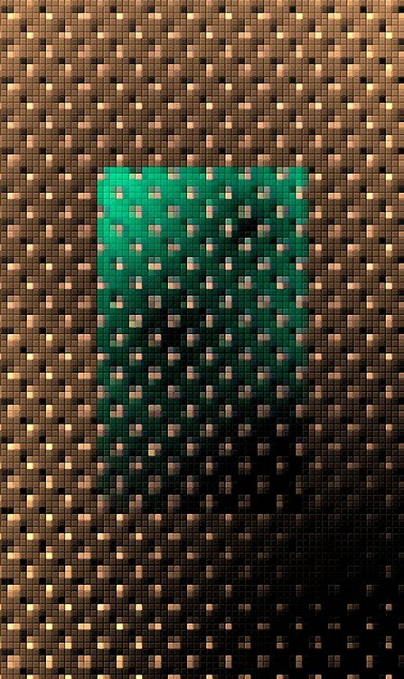 geometrische, gepixelte Komposition II Hardy Ewald Splinter