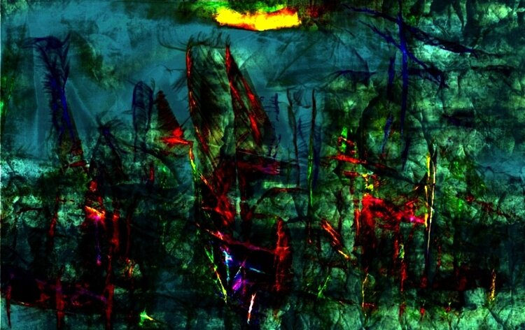 unter dem  Mond, Nachts im Hafen Hardy Ewald Splinter