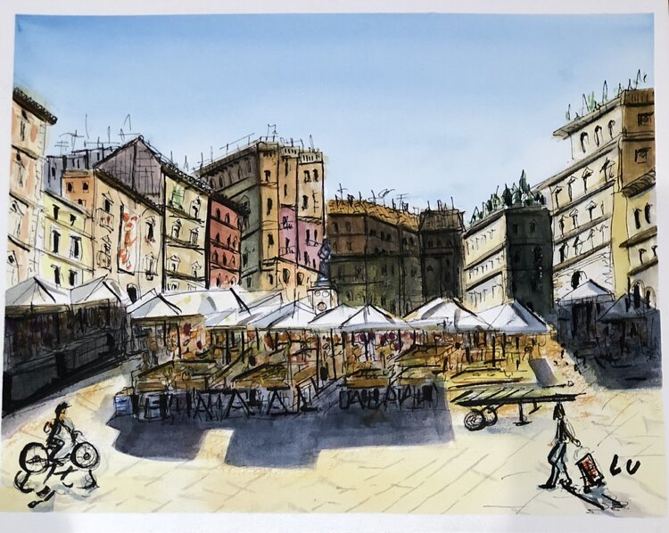Campo de Fiori. Roma Lucia Crosas