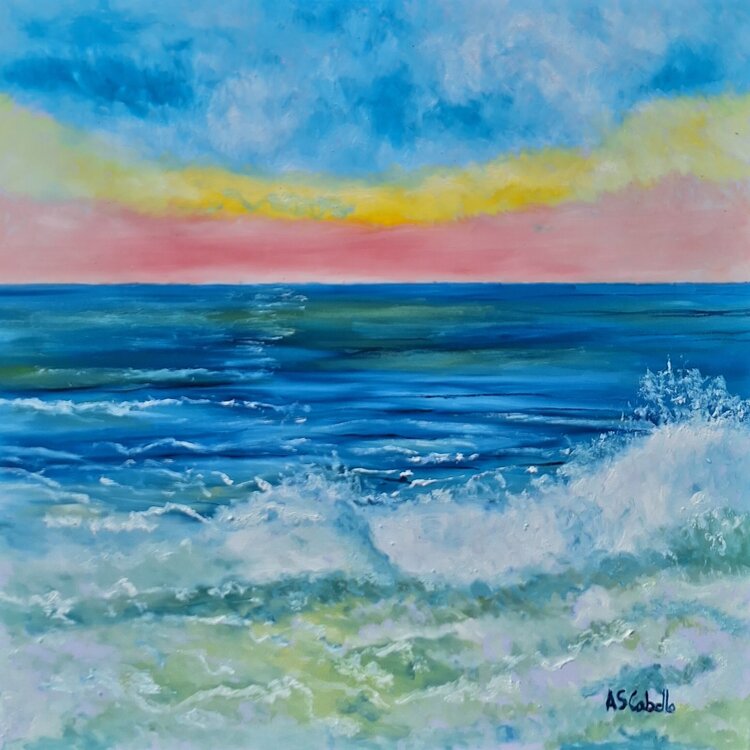 Atardecer en el mar Antonio Sánchez Cabello