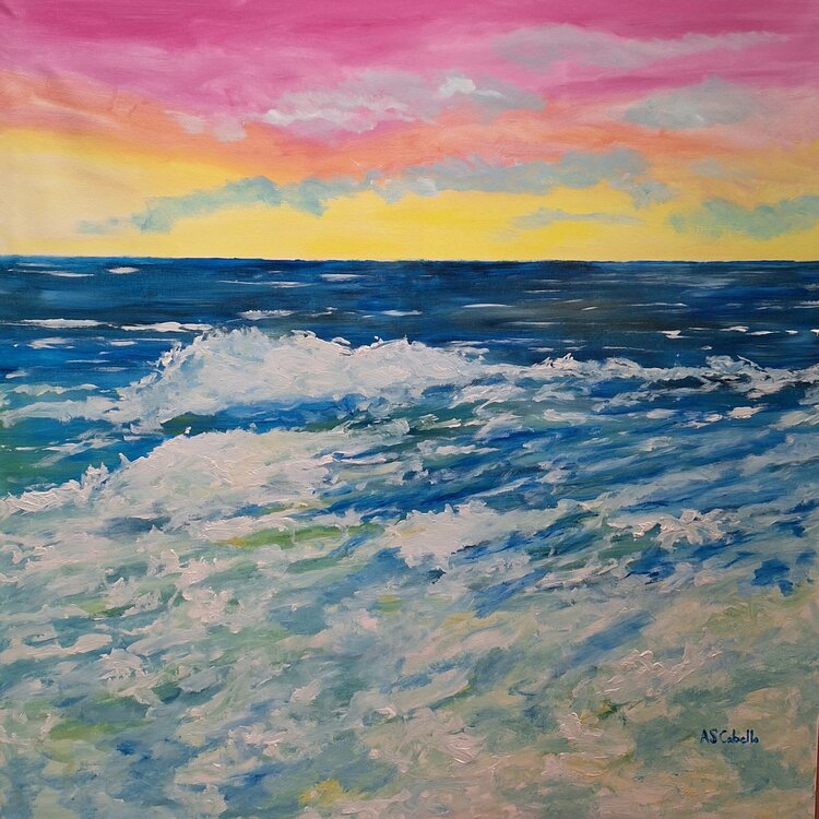Atardecer en el mar Antonio Sánchez Cabello