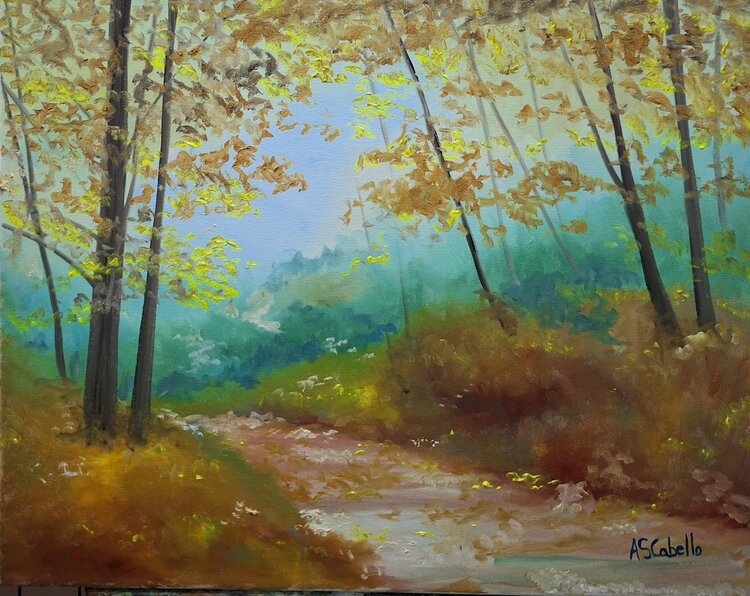 Camido del bosque en otoño Antonio Sánchez Cabello