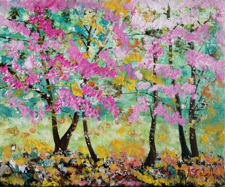 Arboles en flor Antonio Sánchez Cabello