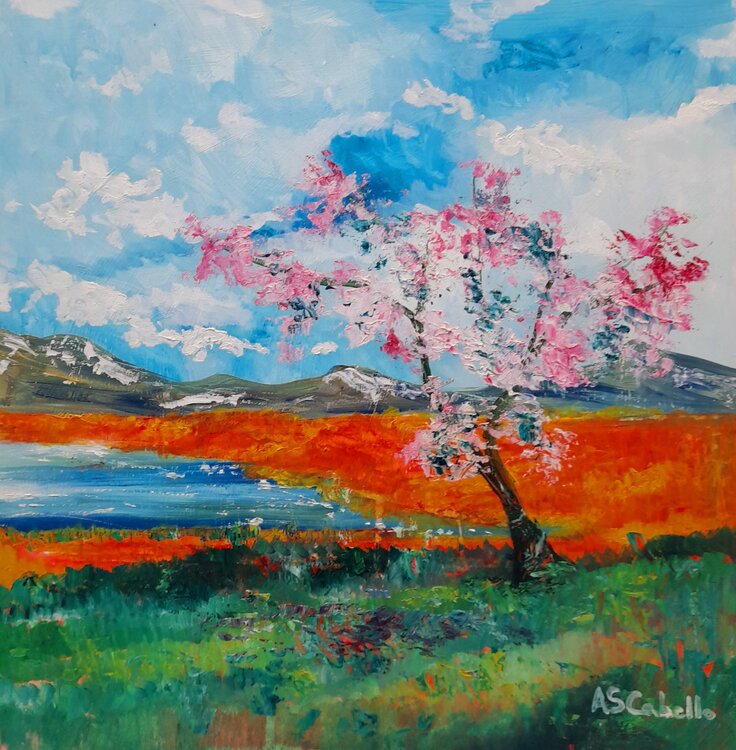 El lago en primavera Antonio Sánchez Cabello