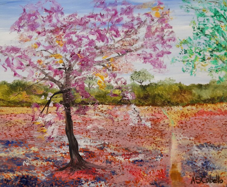 Paisaje en primavera Antonio Sánchez Cabello
