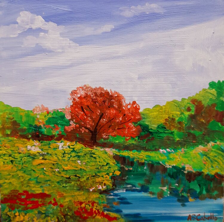 Paisaje en la tarde Antonio Sánchez Cabello