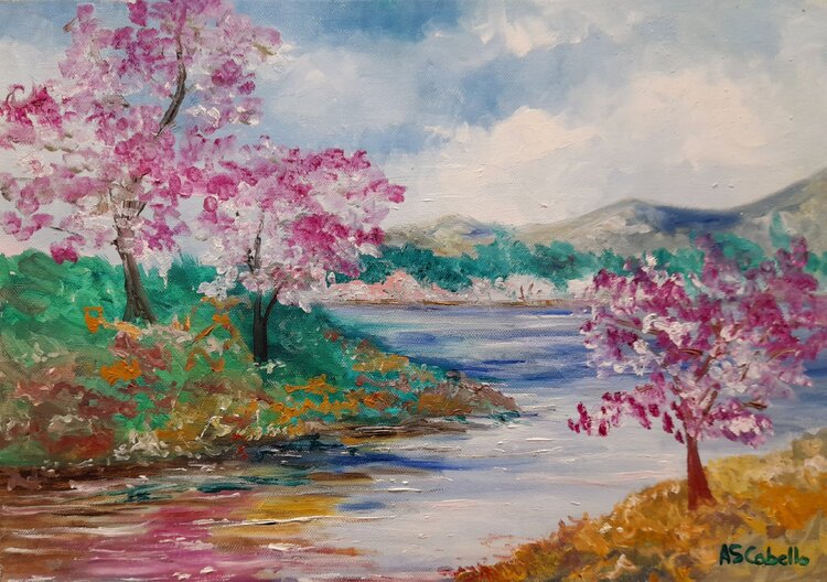 Río en primavera Antonio Sánchez Cabello
