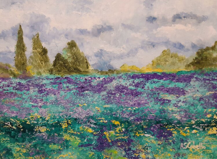 Paisaje en primavera Antonio Sánchez Cabello
