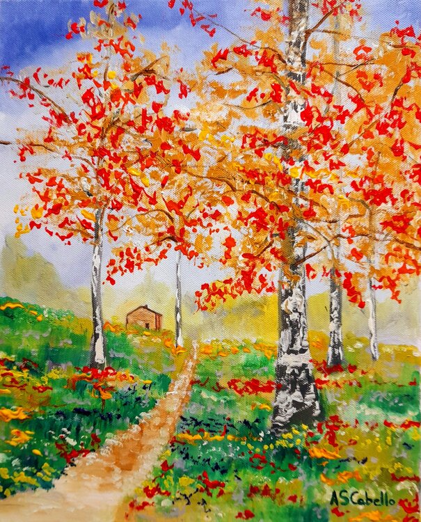 Paisaje en otoño. Antonio Sánchez Cabello