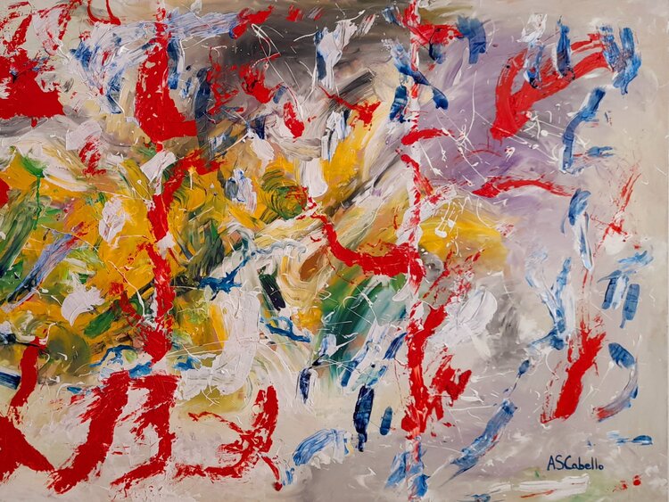 abstracto en movimiento Antonio Sánchez Cabello